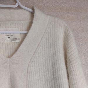 FINE COLLECTION Paris Cashmere+Angora Fur+FineWool Sweater M/L Neutral Chocolate